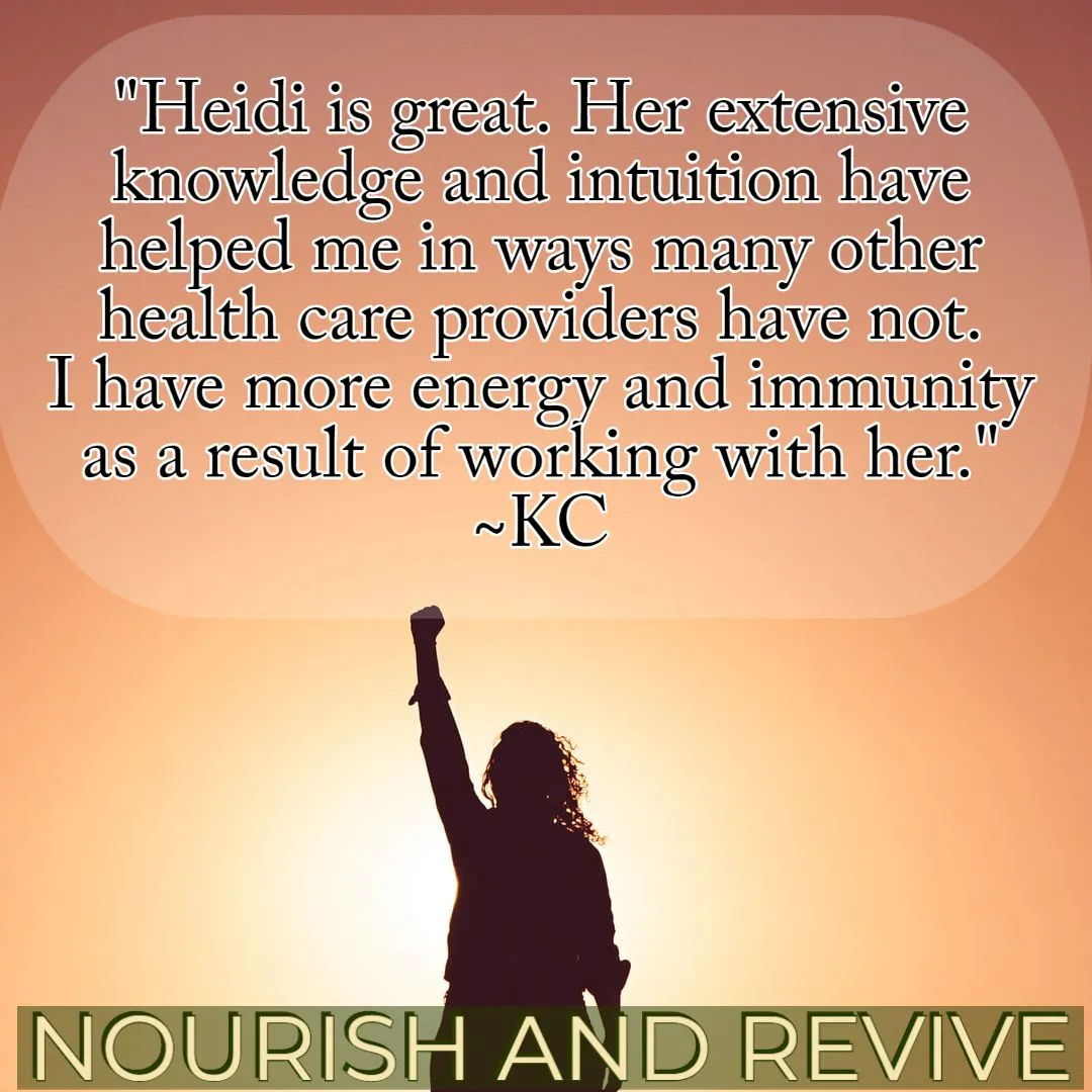 energy AND immunity at Nourish and Revive