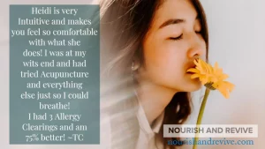 Allergy tertimonial
